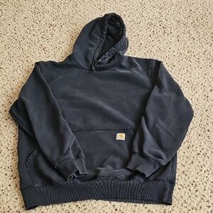 Carhartt Navy Hoodie Rain Defender, Size Xl